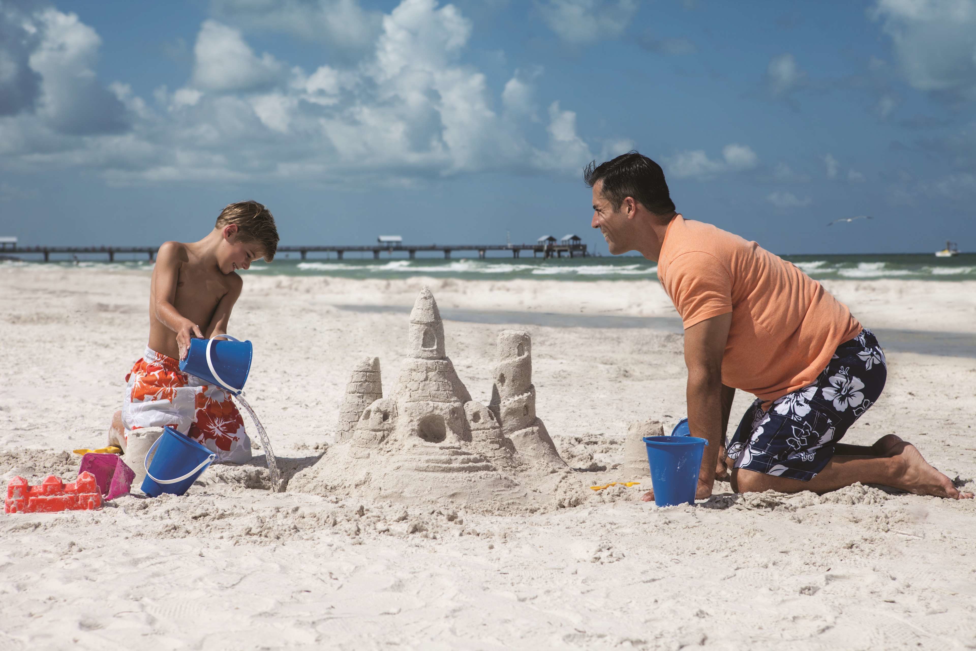 私人海灘、白沙、躺椅、太陽傘
