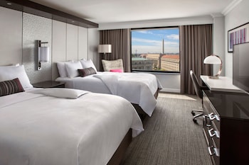 Premium bedding, in-room safe, individually decorated, desk at JW Marriott Washington DC