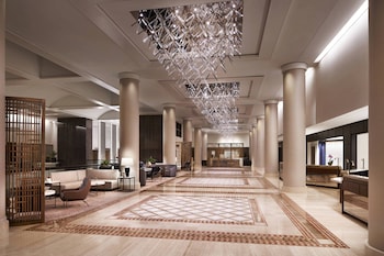 Hotel entrance and lobby at JW Marriott Washington DC
