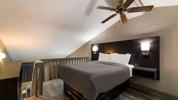 In-room safe, desk, iron/ironing board, free cribs/infant beds