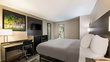 In-room safe, desk, iron/ironing board, free cribs/infant beds