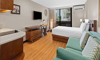 Studio, Kitchenette | View from room at Castle Bamboo Waikiki Hotel