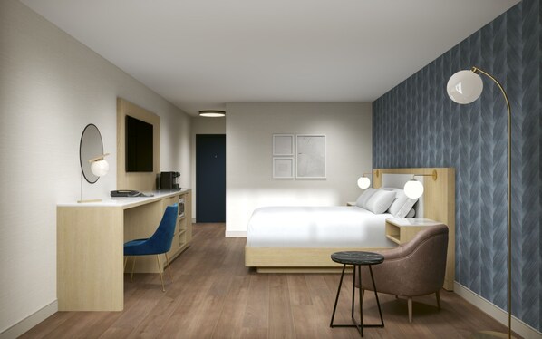 Premium bedding, blackout drapes, iron/ironing board, free WiFi