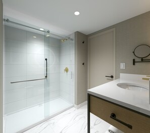 Regadera, amenidades de baño gratuitas, secadora de cabello, toallas 