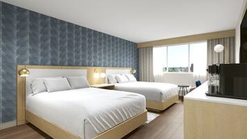 Habitación estándar | Ropa de cama de alta calidad y cortinas blackout