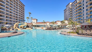 2 outdoor pools, pool cabanas (surcharge)