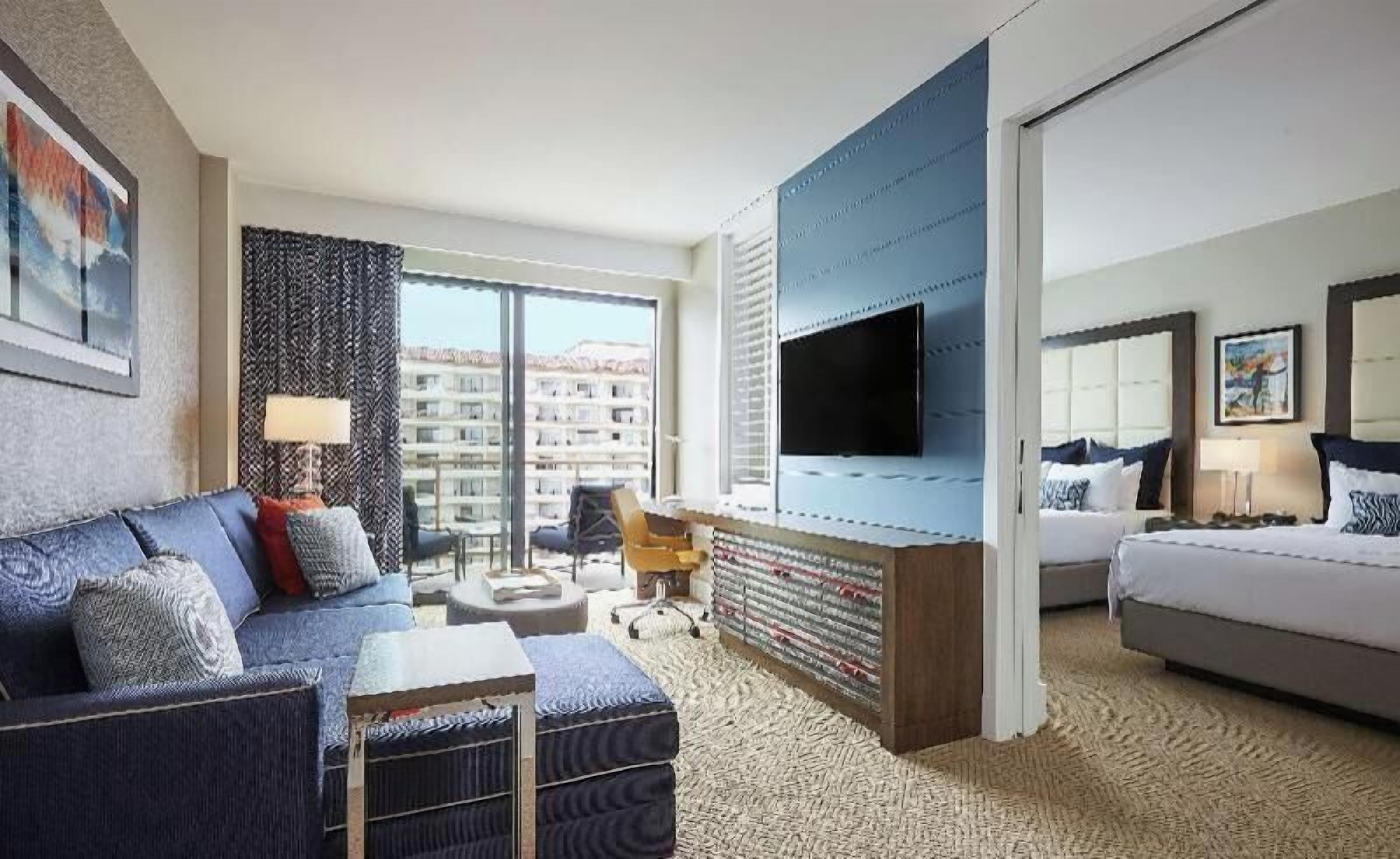 Premium bedding, pillowtop beds, in-room safe, iron/ironing board