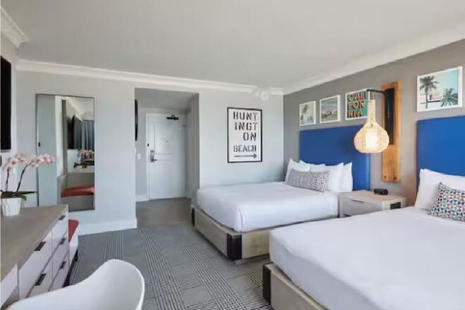 Premium bedding, pillow-top beds, in-room safe, iron/ironing board