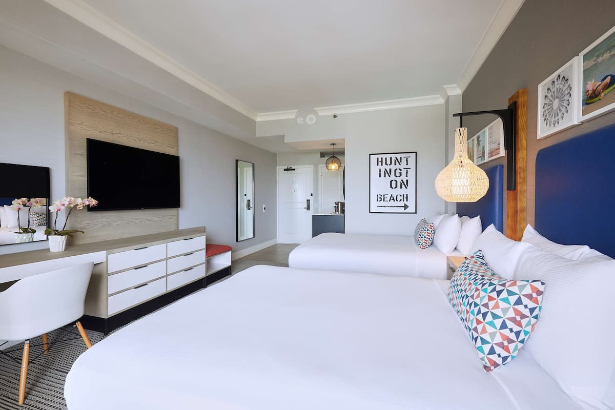 Room, 2 Queen Beds, Oceanfront (Huntington Tower) | 1 bedroom, premium bedding, pillowtop beds, in-room safe