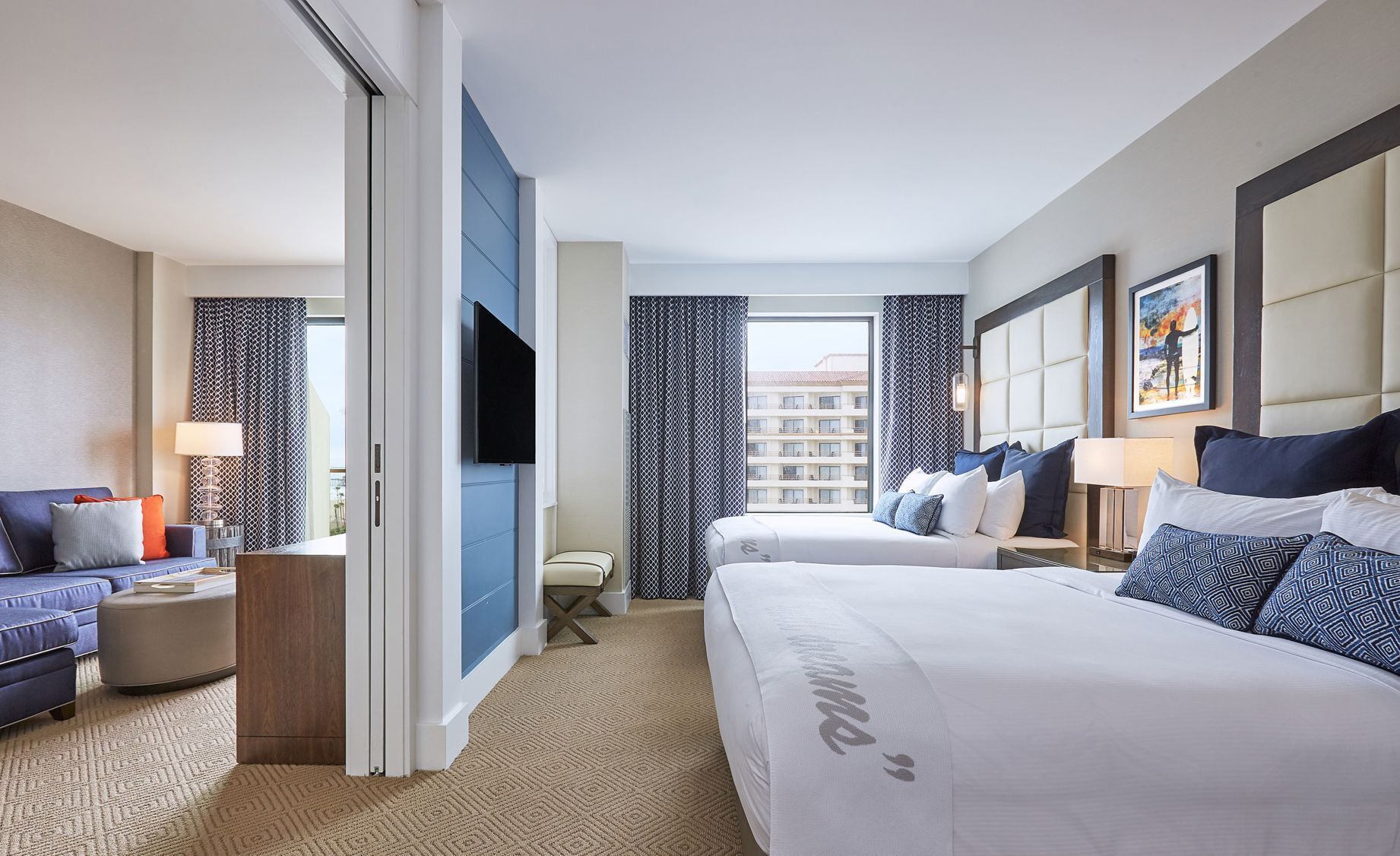 Premium bedding, pillowtop beds, in-room safe, iron/ironing board