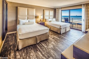 Room, 2 Queen Beds, Oceanfront (Huntington Tower) | Premium bedding, pillow-top beds, in-room safe, iron/ironing board