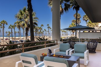 Deluxe Suite, 1 King Bed, Accessible (Roll-in Shower, Huntington Tower) | View from room at The Waterfront Beach Resort, A Hilton Hotel