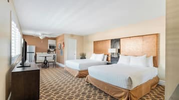 Studio Suite, 2 Queen Beds | Premium bedding, pillowtop beds, in-room safe, desk
