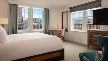 Egyptian cotton sheets, premium bedding, pillowtop beds, in-room safe