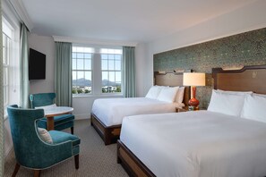 华丽客房, 2 张大床 | 埃及棉床单、高档床上用品、加厚床垫、客房内保险箱