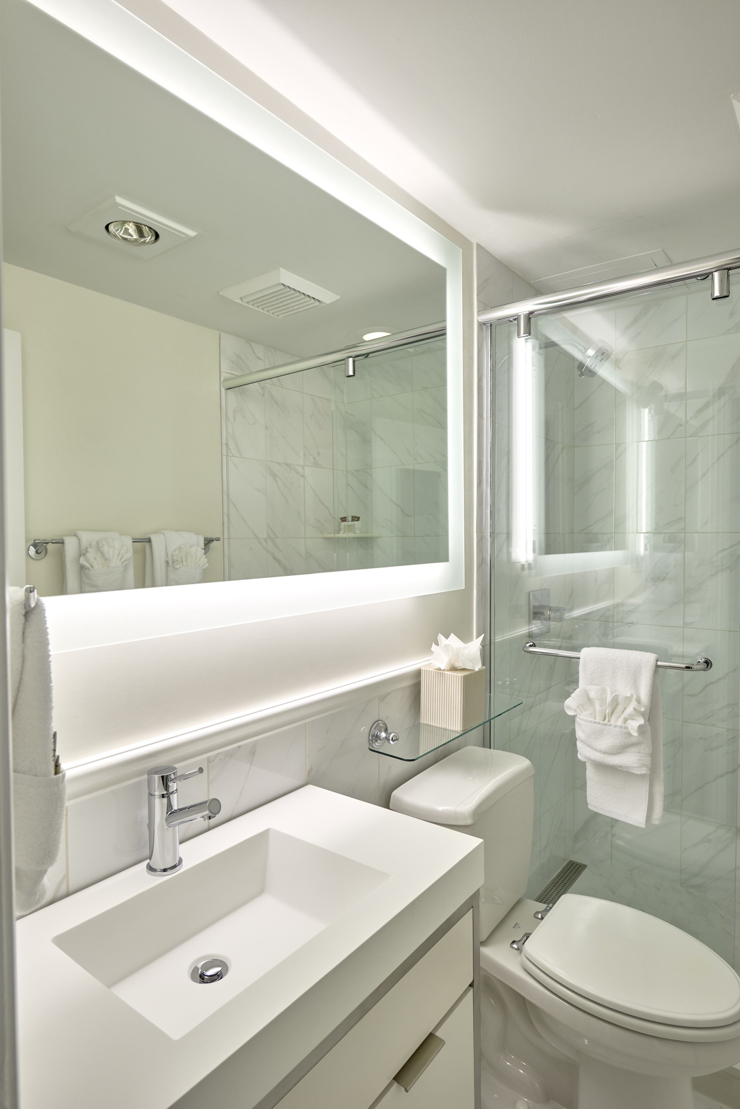 shower, designer toiletries, hair dryer, dressing gowns