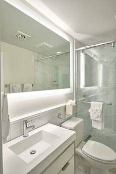 Shower, designer toiletries, hair dryer, bathrobes at Inn At Union Square