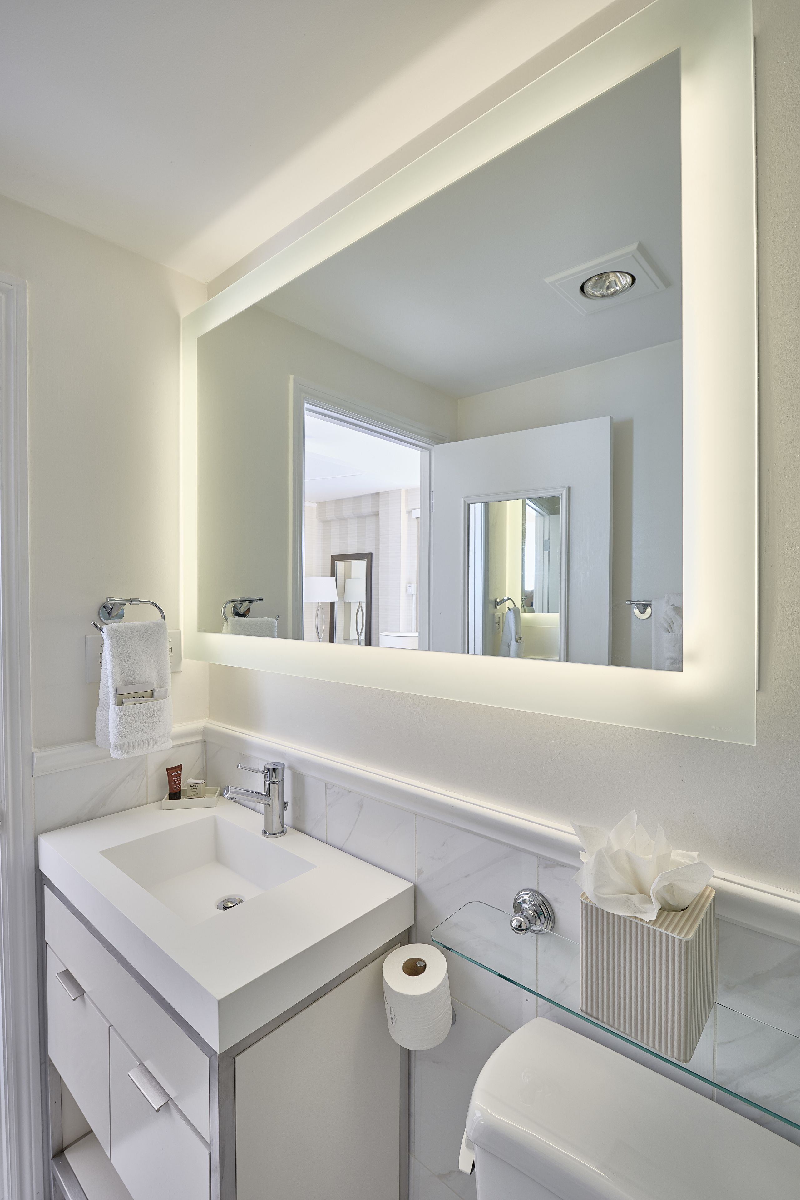 shower, designer toiletries, hair dryer, dressing gowns