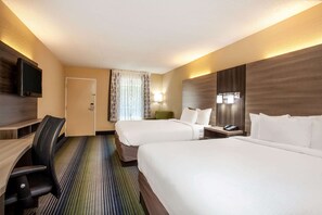 Room, 2 Queen Beds, Non Smoking | In-room safe, laptop workspace, blackout drapes, soundproofing