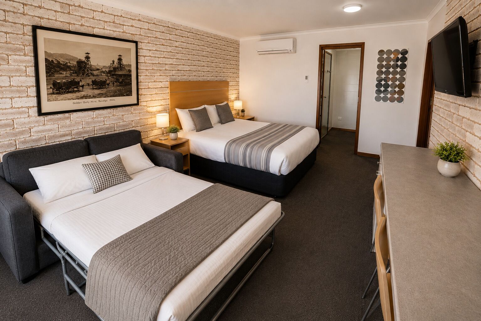 In-room safe, laptop workspace, iron/ironing board, cribs (surcharge)