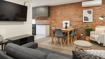 Family Apartment, 3 Bedrooms, Non Smoking, Balcony | Living area