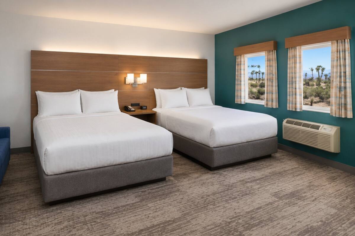 Premium Room, 2 Queen Beds | In-room safe, desk, laptop workspace, iron/ironing board