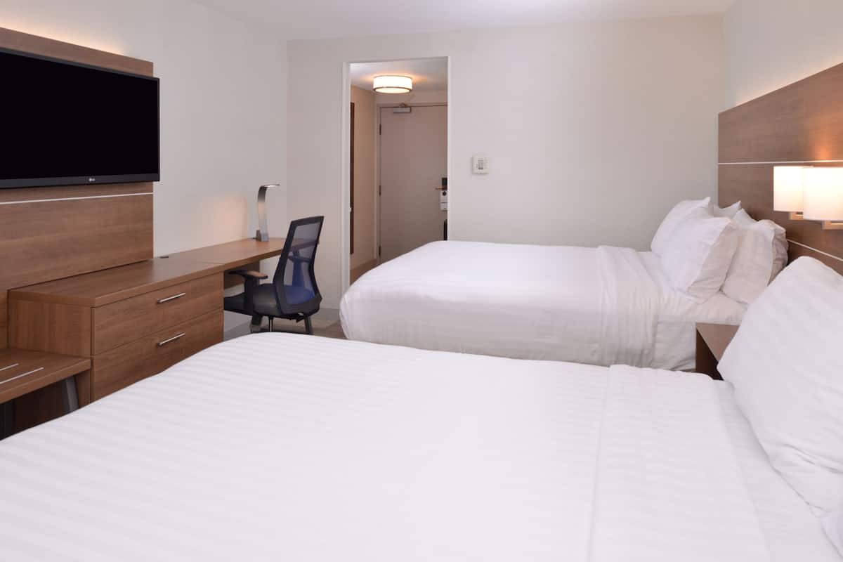 Standard Room, 2 Queen Beds | In-room safe, desk, iron/ironing board, free cribs/infant beds