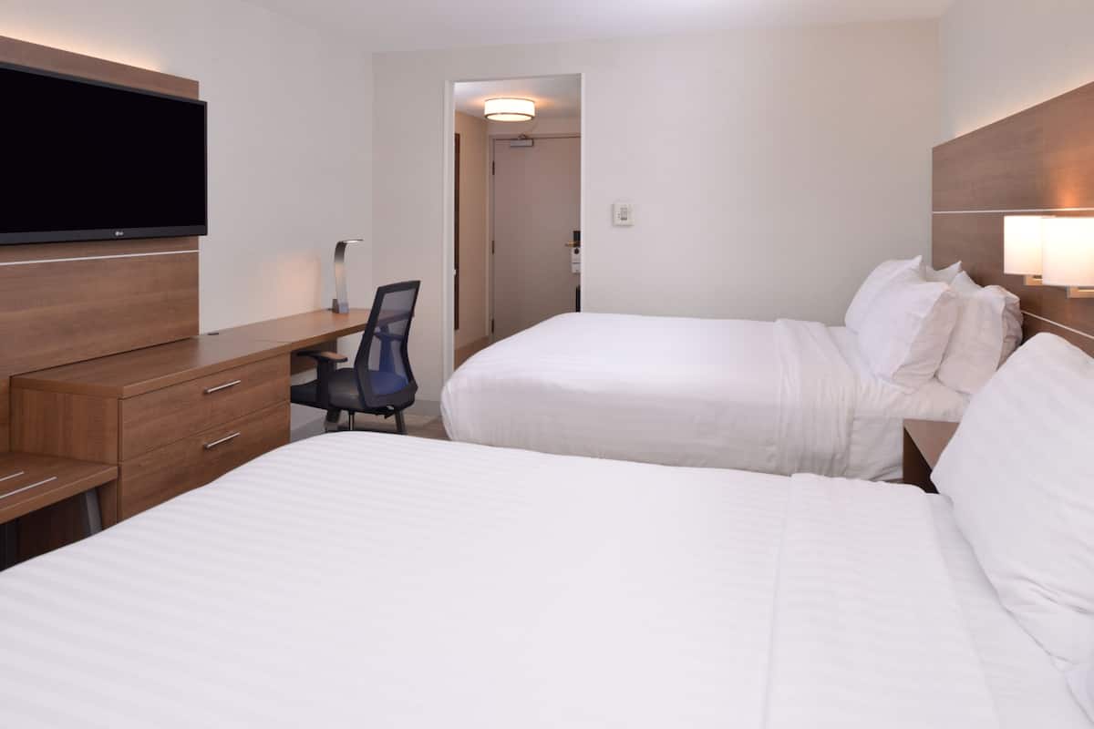 Standard Room, 2 Queen Beds | In-room safe, desk, iron/ironing board, free cribs/infant beds