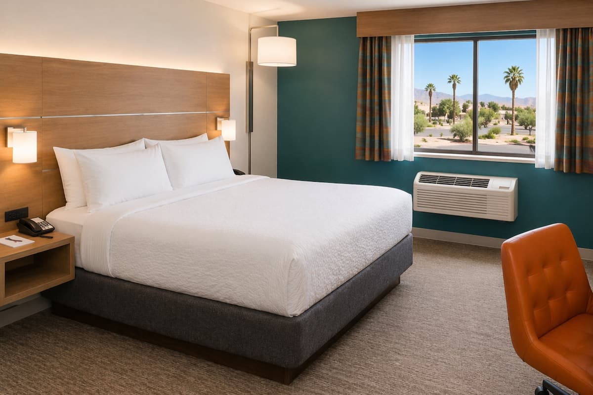 Standard Room, 1 King Bed | In-room safe, desk, laptop workspace, iron/ironing board