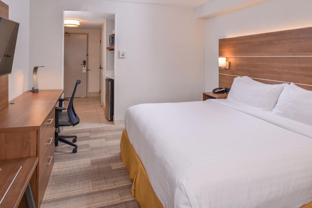Room, 1 King Bed, Accessible (Communication, Mobil, Transfer Shower) | In-room safe, desk, iron/ironing board, free cribs/infant beds
