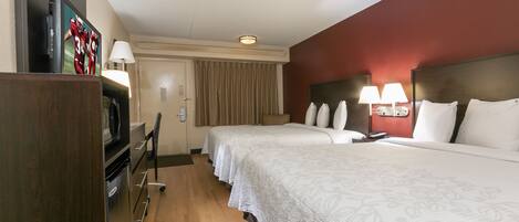 Deluxe Room, 2 Double Beds (Smoke Free) | In-room safe, blackout drapes, free cribs/infant beds, free WiFi
