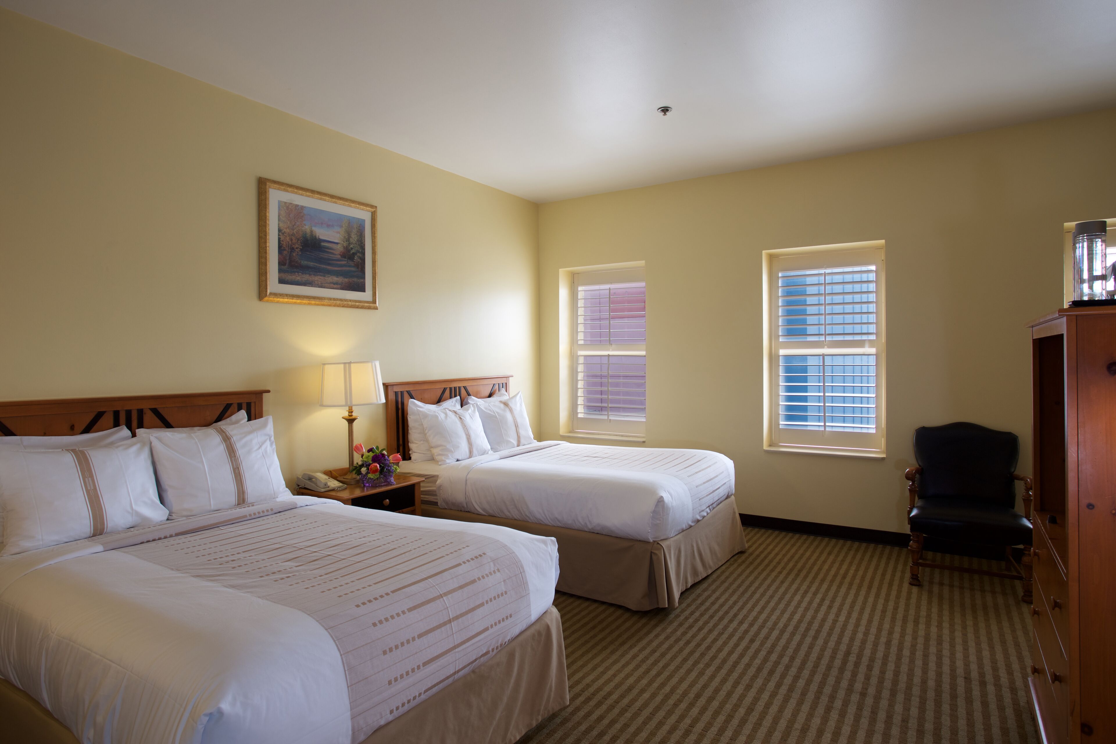 Deluxe Room, 2 Queen Beds | Desk, iron/ironing board, free WiFi, bed sheets