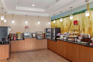 Free daily on-the-go breakfast 