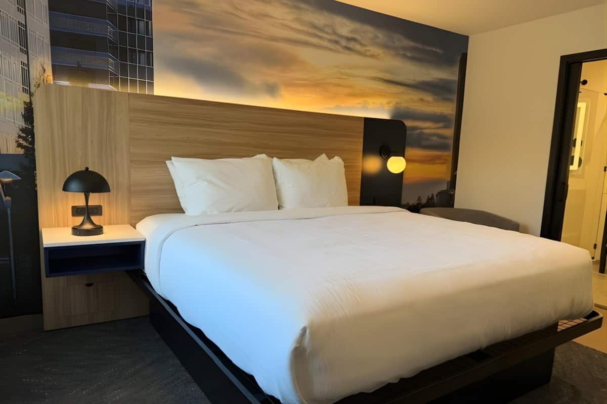 Standard Room, 1 Queen Bed, Accessible, Bathtub | Premium bedding, desk, iron/ironing board, free wired internet