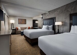 Studio Suite, 2 Queen Beds, Mountain View | Premium bedding, in-room safe, desk, laptop workspace