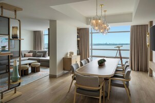 Suíte presidencial, 1 quarto (View) | Roupas de cama premium, edredons de pluma, cofres nos quartos