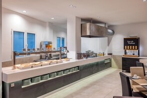 Daily buffet breakfast (EUR 14 per person)