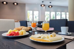 Daily buffet breakfast (EUR 14 per person)
