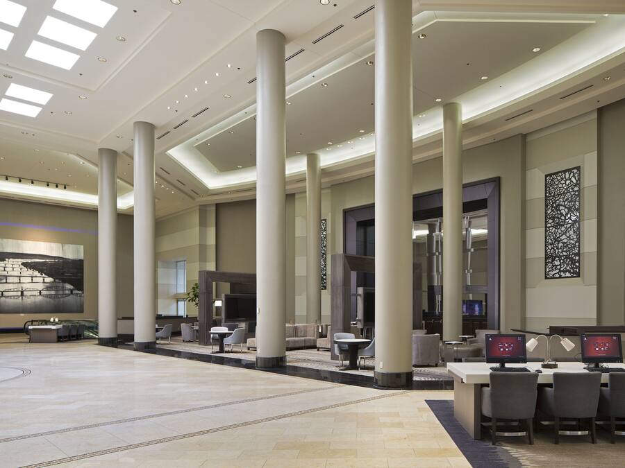 Sitteområde i lobbyen