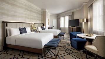 Premium bedding, pillow-top beds, minibar, in-room safe