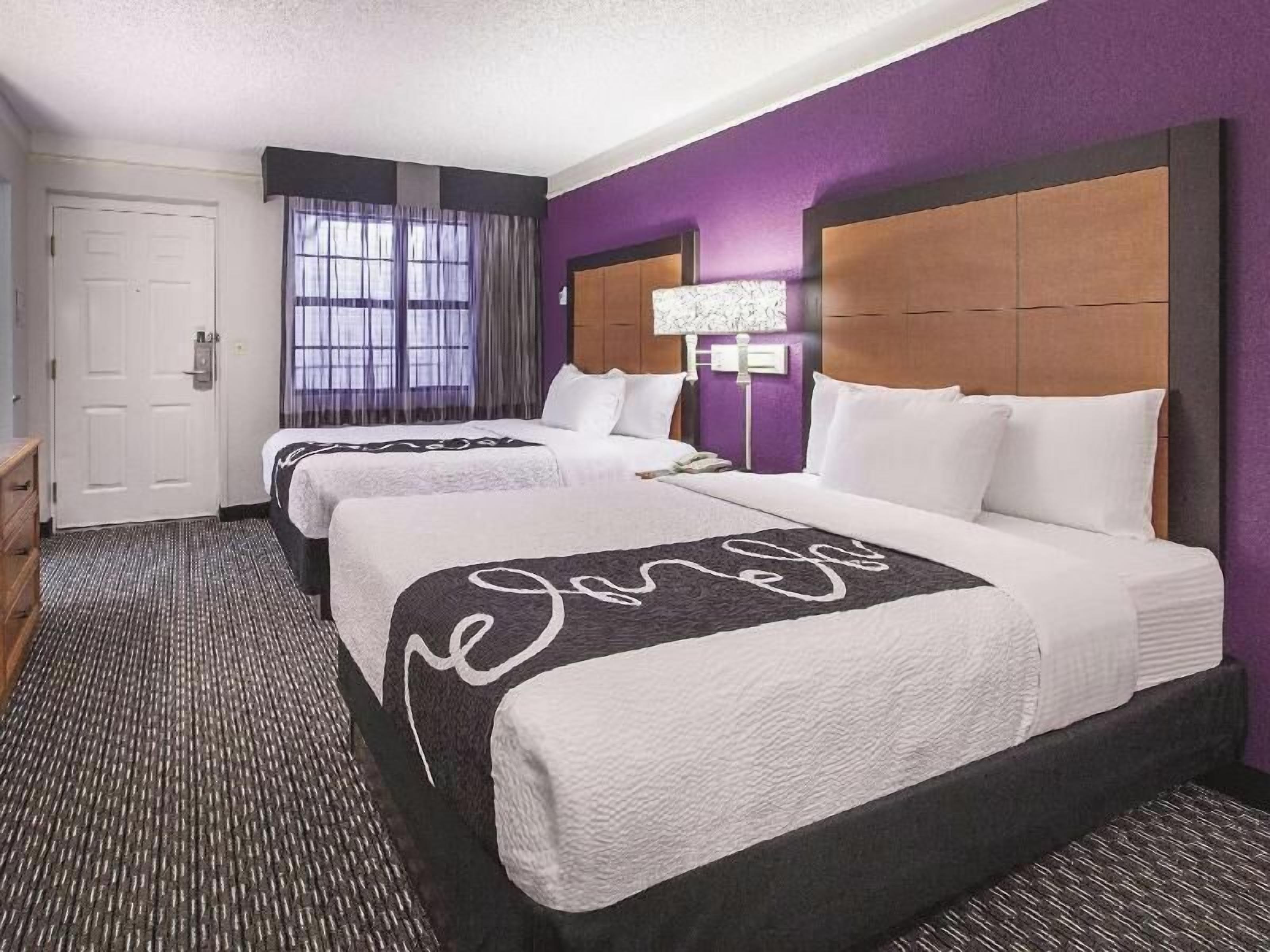 Premium bedding, desk, blackout drapes, iron/ironing board
