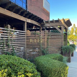 Breakfast, lunch and dinner served