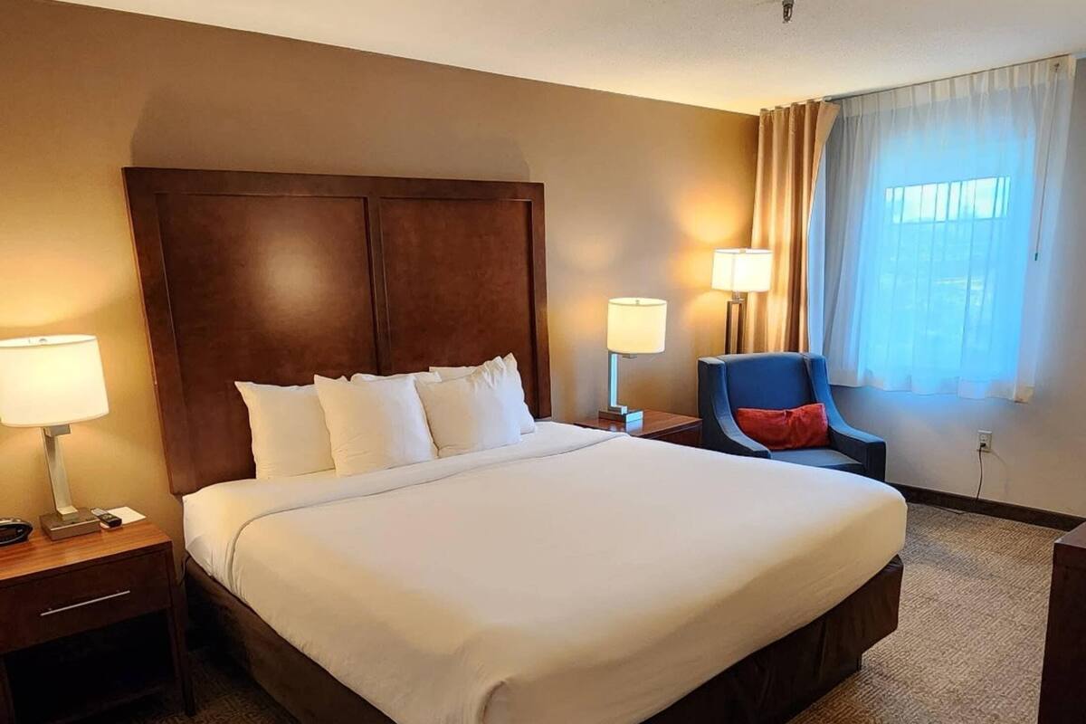 Standard Room, 1 King Bed, Non Smoking | Desk, blackout curtains, iron/ironing board, free cots/infant beds
