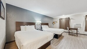 Blackout curtains, free WiFi, bed sheets
