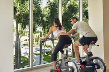 Fitness center at Fairmont El San Juan Hotel