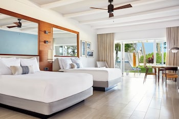 Villa, 2 Queen Beds, Terrace, Beachside | Hypo-allergenic bedding, pillowtop beds, in-room safe, blackout drapes at Fairmont El San Juan Hotel