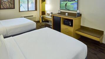 Premium bedding, pillowtop beds, in-room safe, laptop workspace