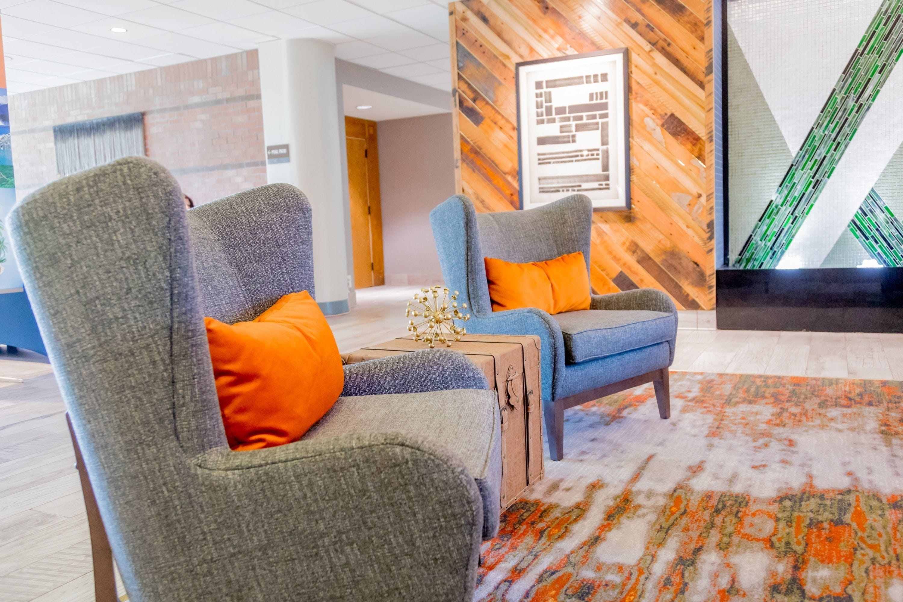 Sala de estar en el lobby