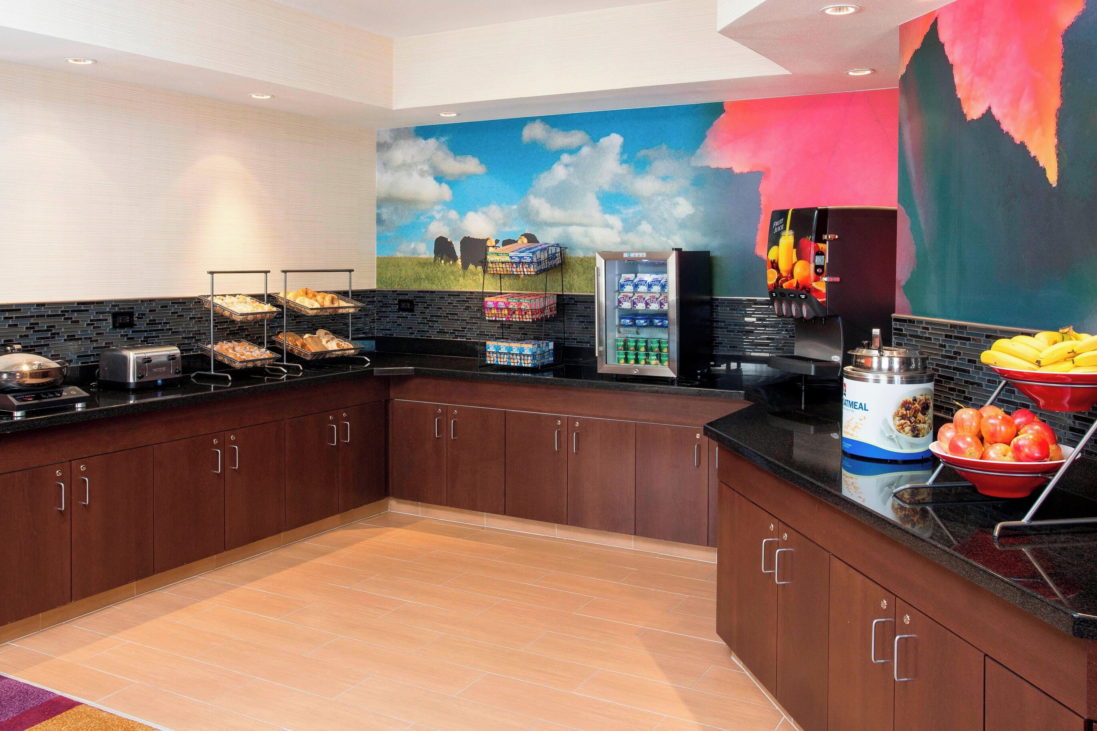 free daily buffet breakfast