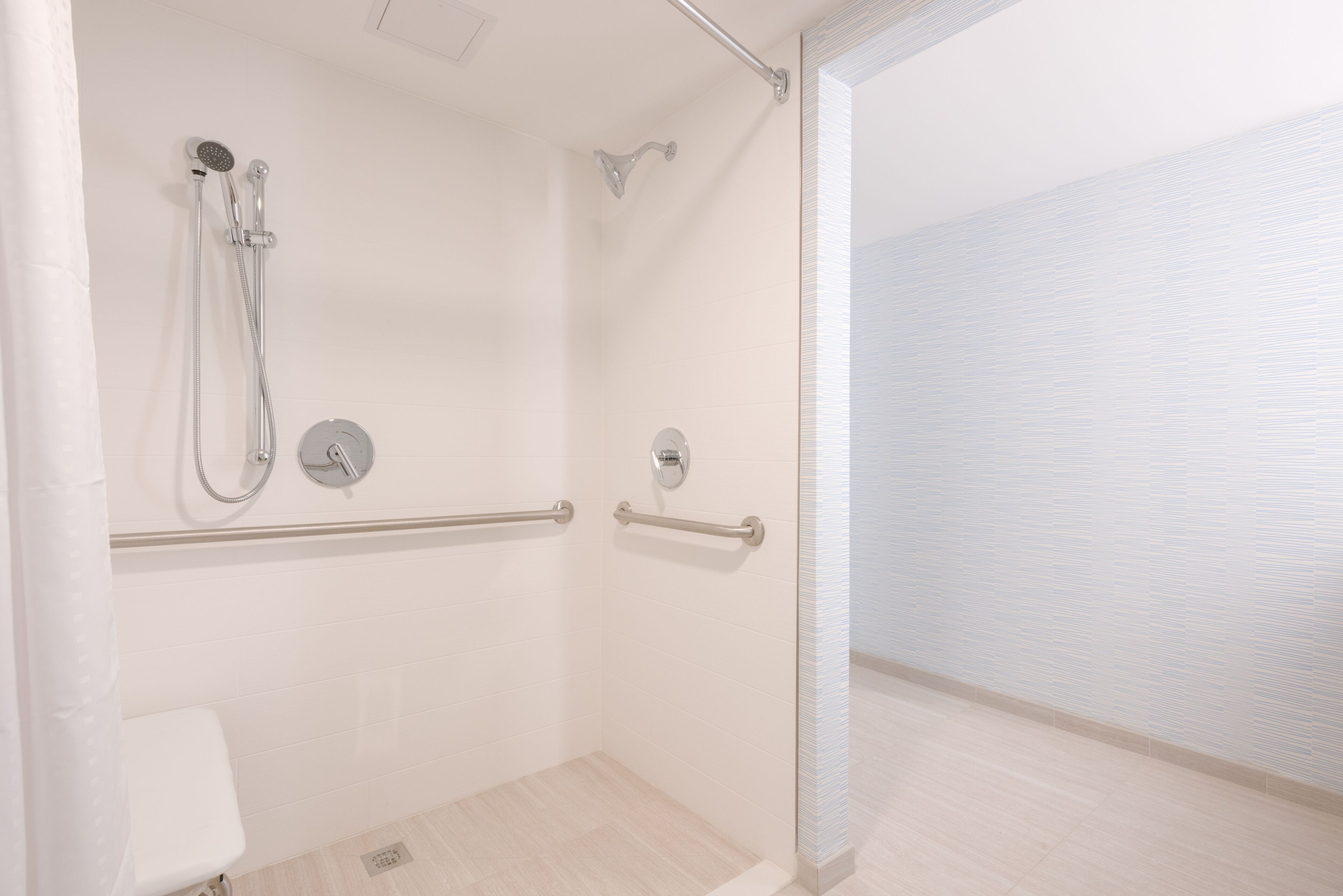 standard room, 1 king bed, accessible (comm, mobil, roll-in shower) | bathroom | eco-friendly toiletries, hair dryer, towels